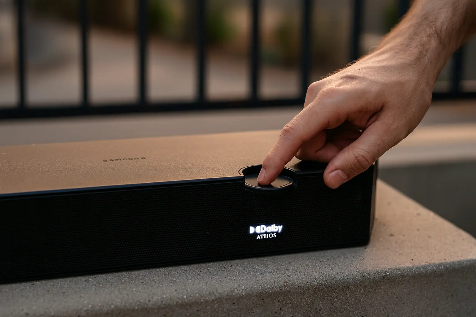 3 Samsung hw-q990d soundbar com som imersivo