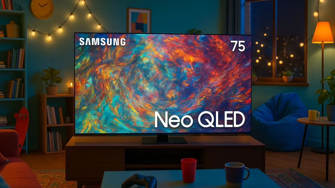 Samsung NEO QLED 75 barato e confiável para todos os bolsos