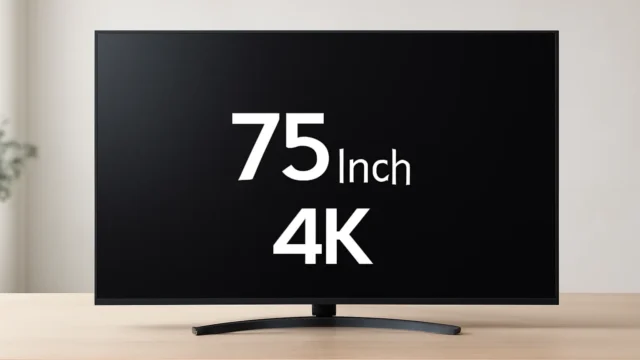 6 TVs LG 75 polegadas 4K com atualização Android garantida
