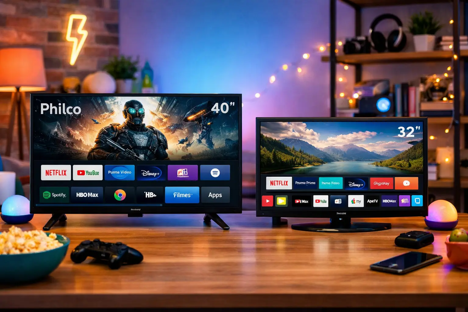 Smart TV 40” Philco vs Smart TV 32” LG: Tamanho ou Tecnologia?