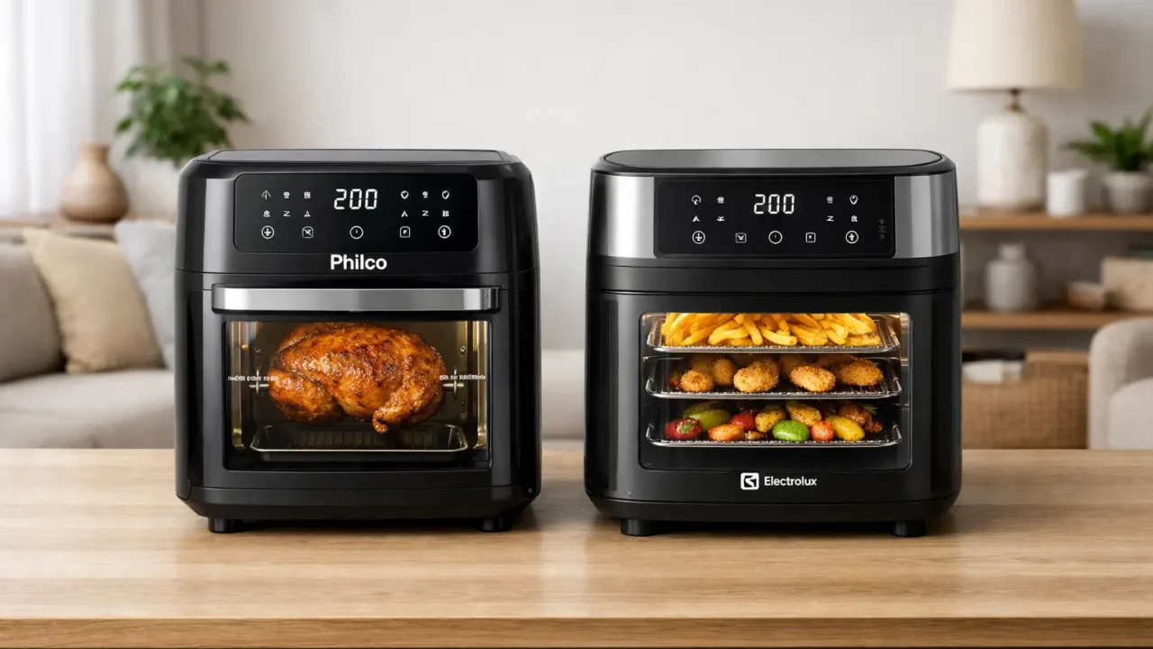 Fritadeira Philco Air Fryer Oven 12L vs Electrolux Air Fryer 12L: Capacidade ou Versatilidade?