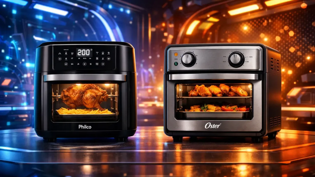 Fritadeira Philco Air Fryer Oven 12L vs Oster Oven Fryer 12L: Potência ou Praticidade?