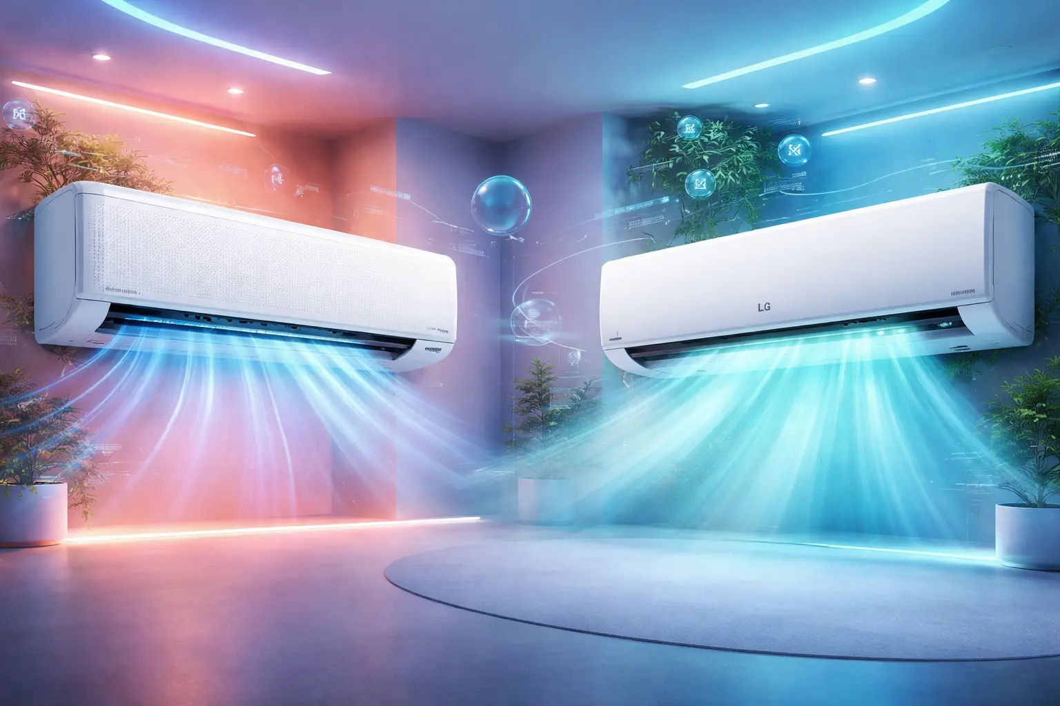 Samsung WindFree AI vs LG Dual Inverter Voice: Conforto ou Eficiência?