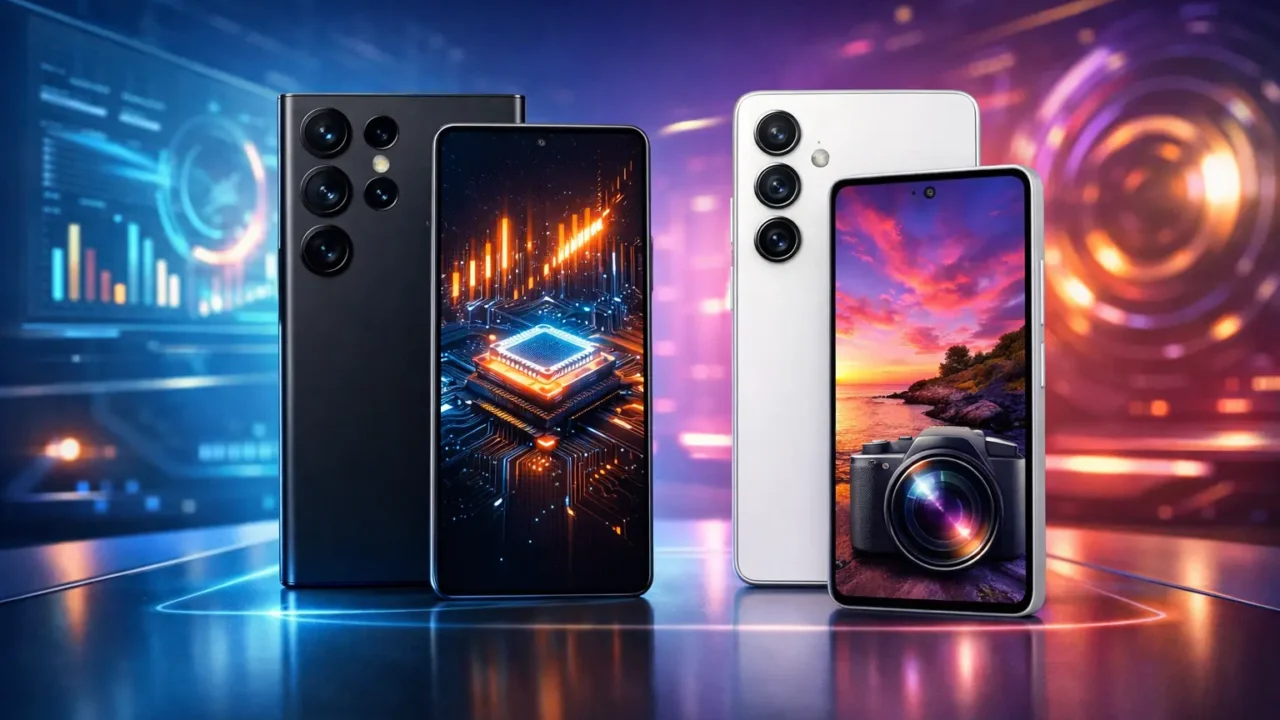 Samsung Galaxy S24 Ultra vs Samsung Galaxy A55 5G: Desempenho ou Câmera?