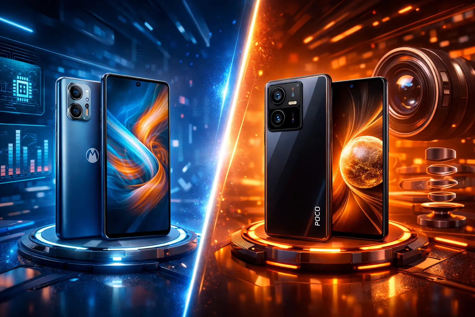 Motorola Moto G75 5G vs Xiaomi Poco X7 Pro 5G: Desempenho ou Câmera?