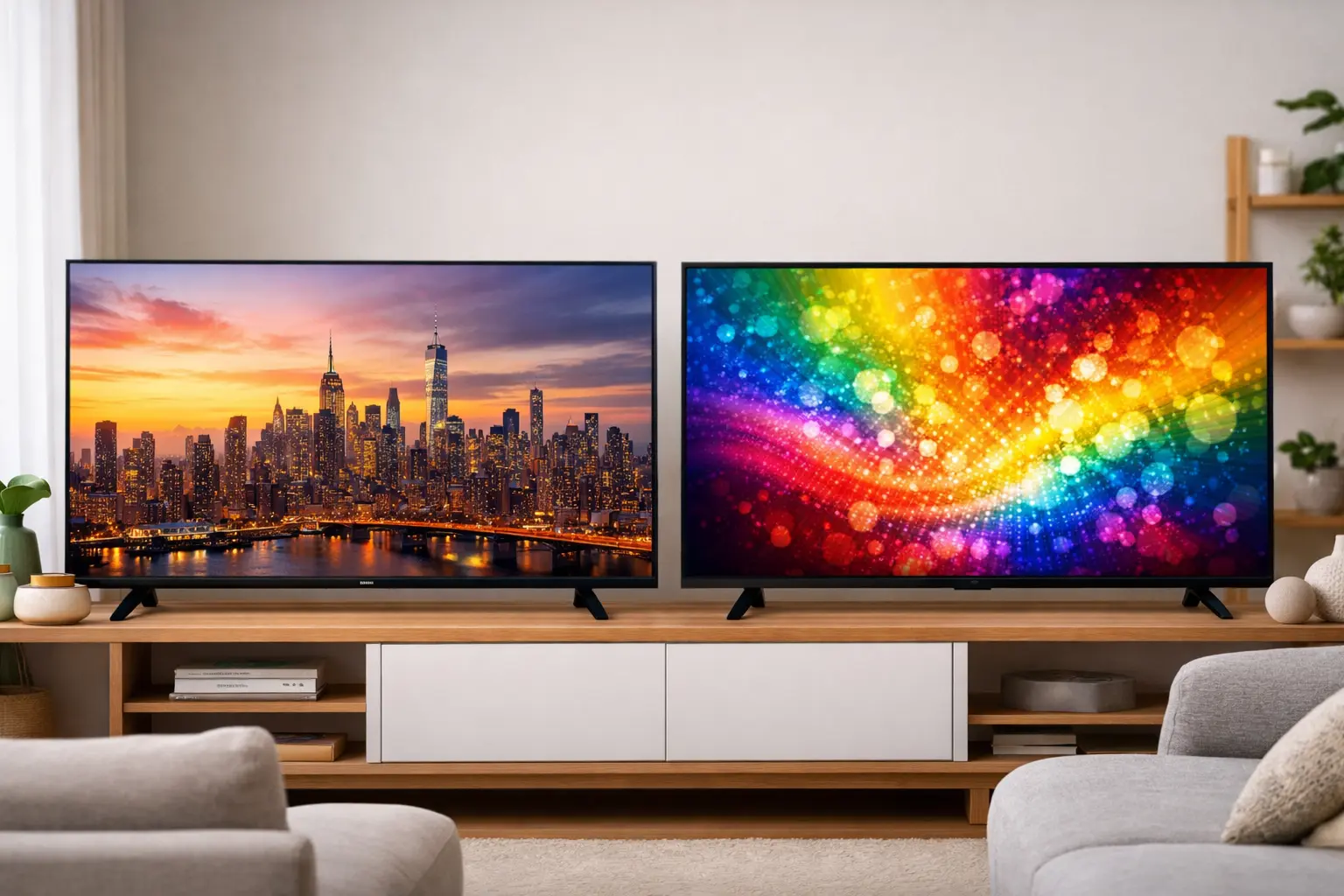 LG 65UA85 vs Samsung 65Q60D: 4K Super Upscaling ou Pontos Quânticos?