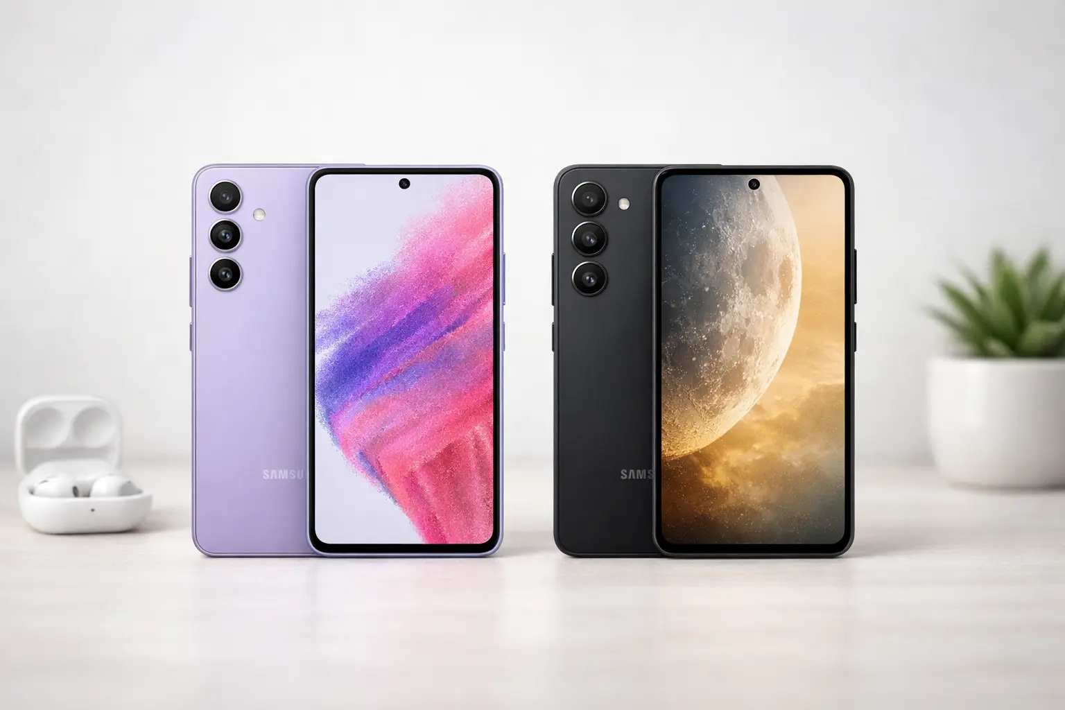 Samsung Galaxy A55 5G vs Samsung Galaxy S24 FE 5G: Desempenho ou Câmera?