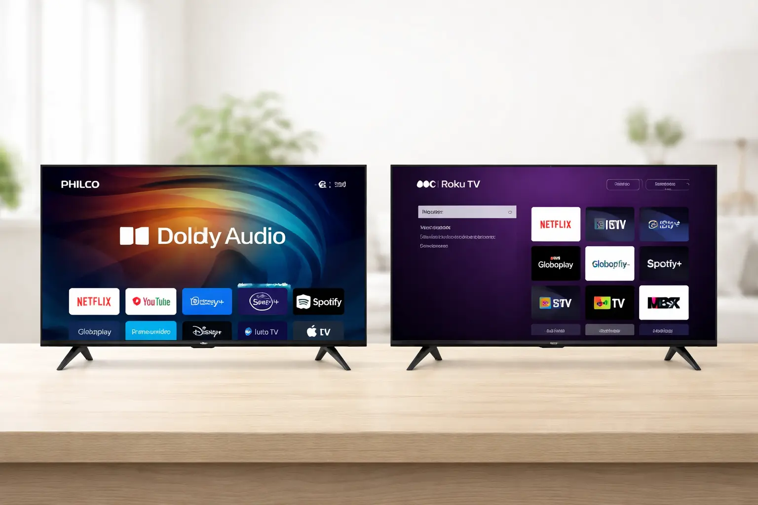 Philco PTV32M9GACGB vs AOC 32'' Roku: Áudio Dolby ou Smart TV Roku?