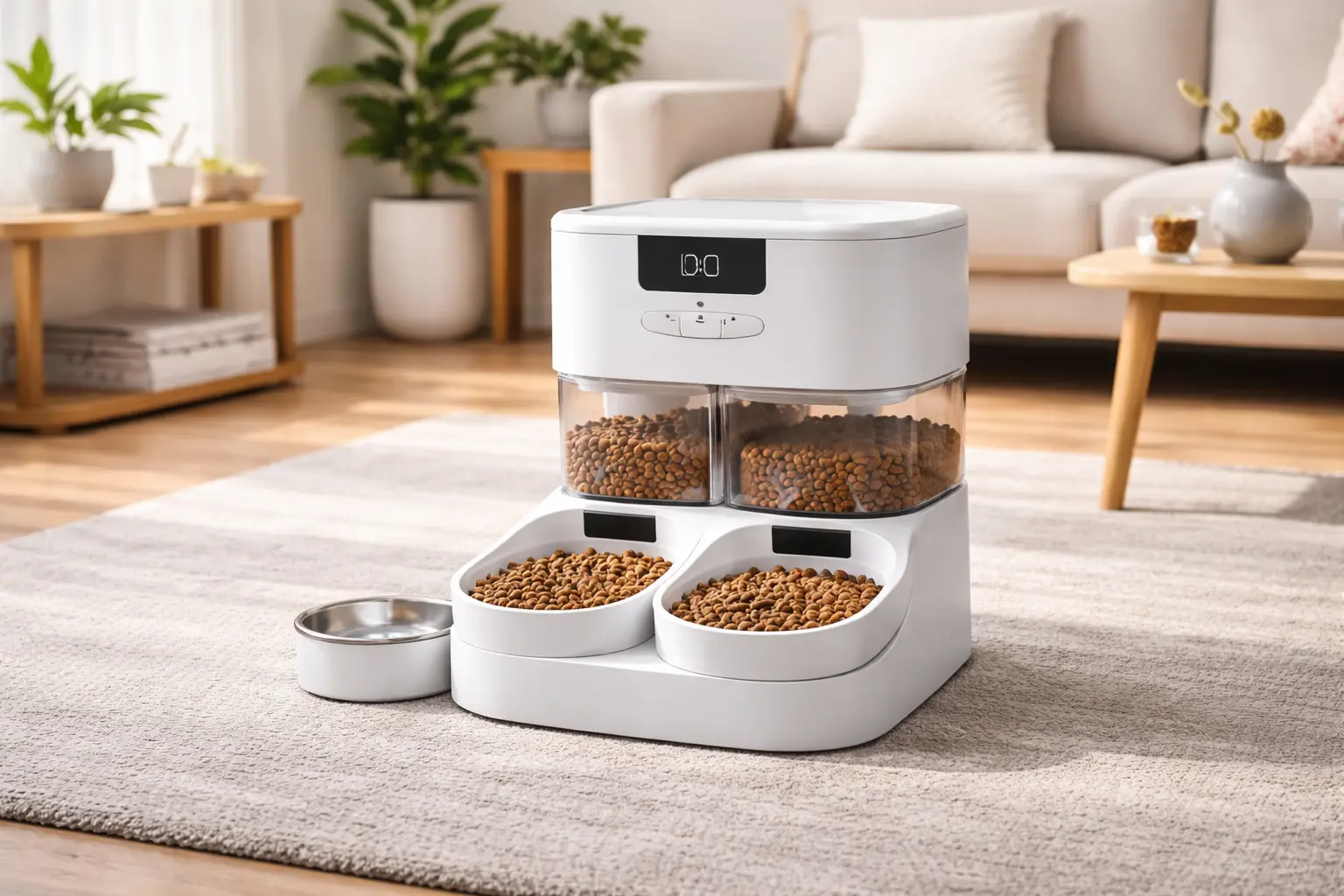 Bons e baratos: 6 comedouros automáticos para dois gatos para comprar sem medo