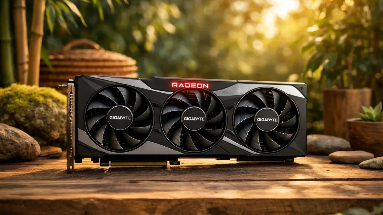 Placa gráfica Gigabyte AMD Radeon RX 9070 XT Gaming OC barata e confiável para qualquer bolso