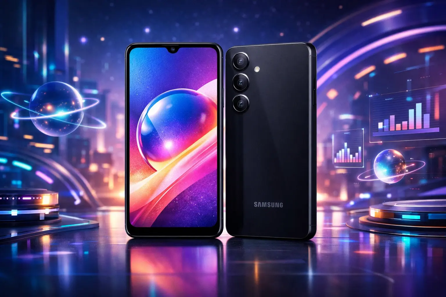6 Celulares Galaxy A26 256GB Resistentes à Água para Aventuras