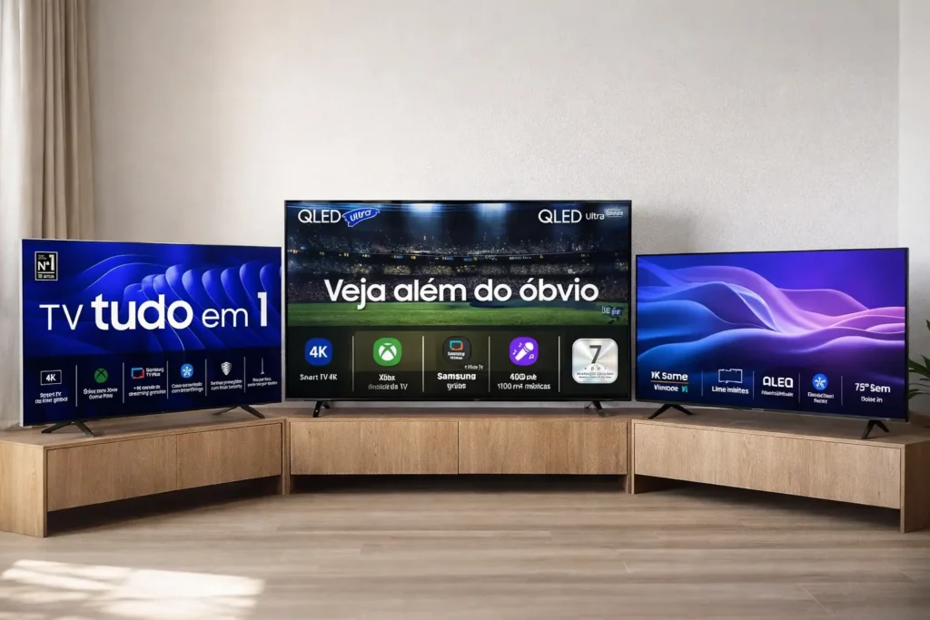 Samsung AI Big TV: 3 opções para escolher com mais clareza