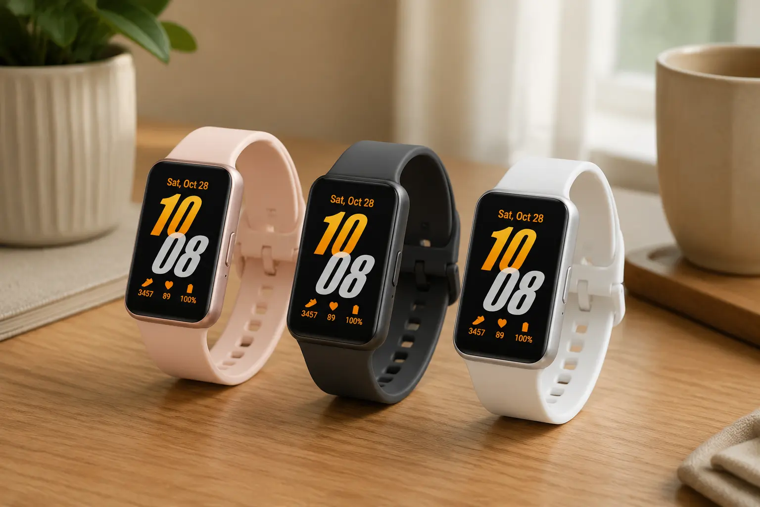 Smartwatches Samsung Galaxy Fit3: 4 opções com foco em portabilidade e uso diário