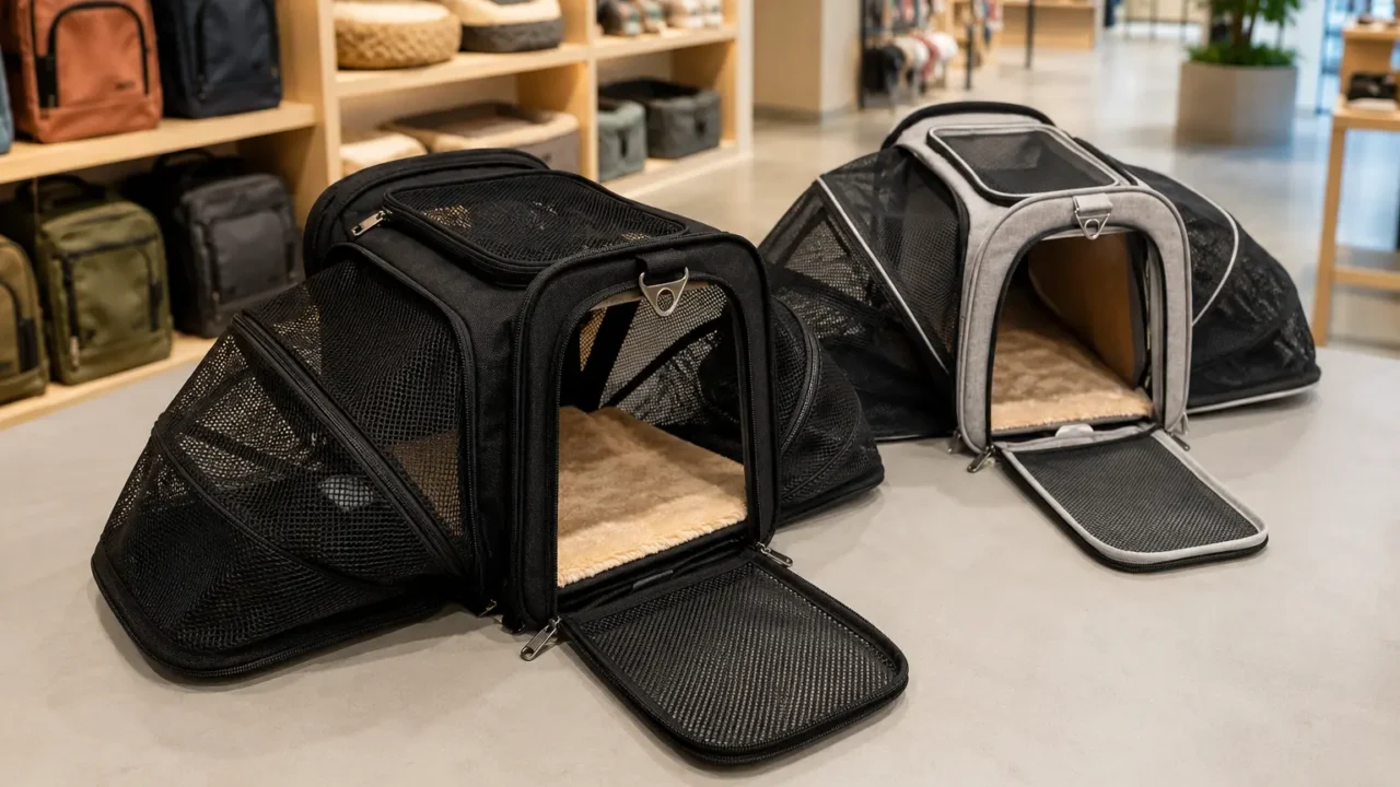 Bolsa pet expansível: 4 opções para viagem com conforto e praticidade