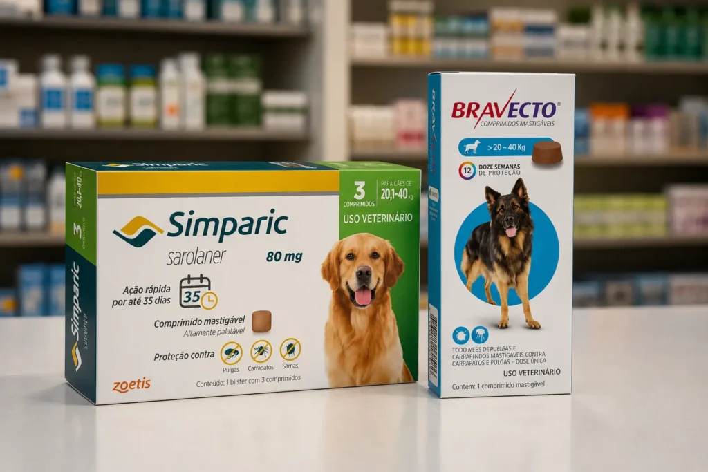Simparic e Bravecto: 4 opções de antipulgas para cães de 20 a 40 kg