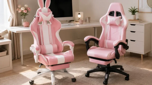 Cadeiras gamer rosa: 4 opções de modelos para jogos e conforto