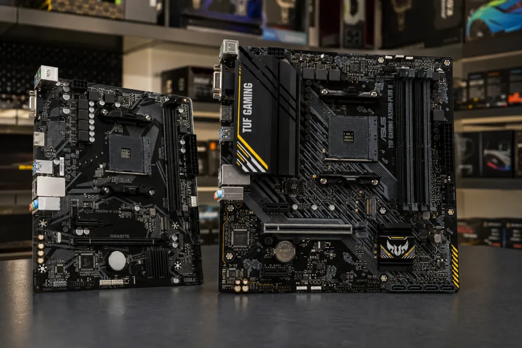 Antes de comprar a TUF Gaming A520M-PLUS, veja se a Gigabyte A520M K V2 compensa mais pelo preço
