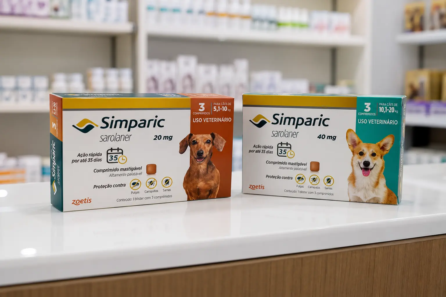 Antes de comprar Simparic para cães, veja como escolher a dose sem errar no peso